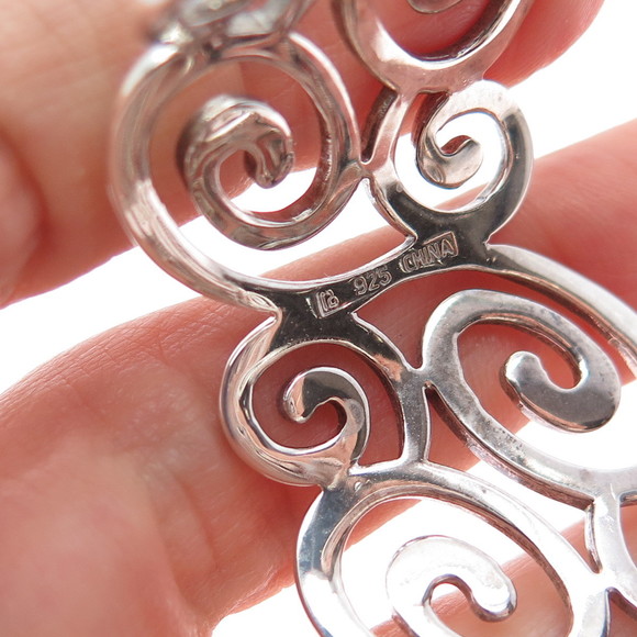 ROSS SIMONS 925 Sterling Silver Vintage Swirl Adjustable Cuff